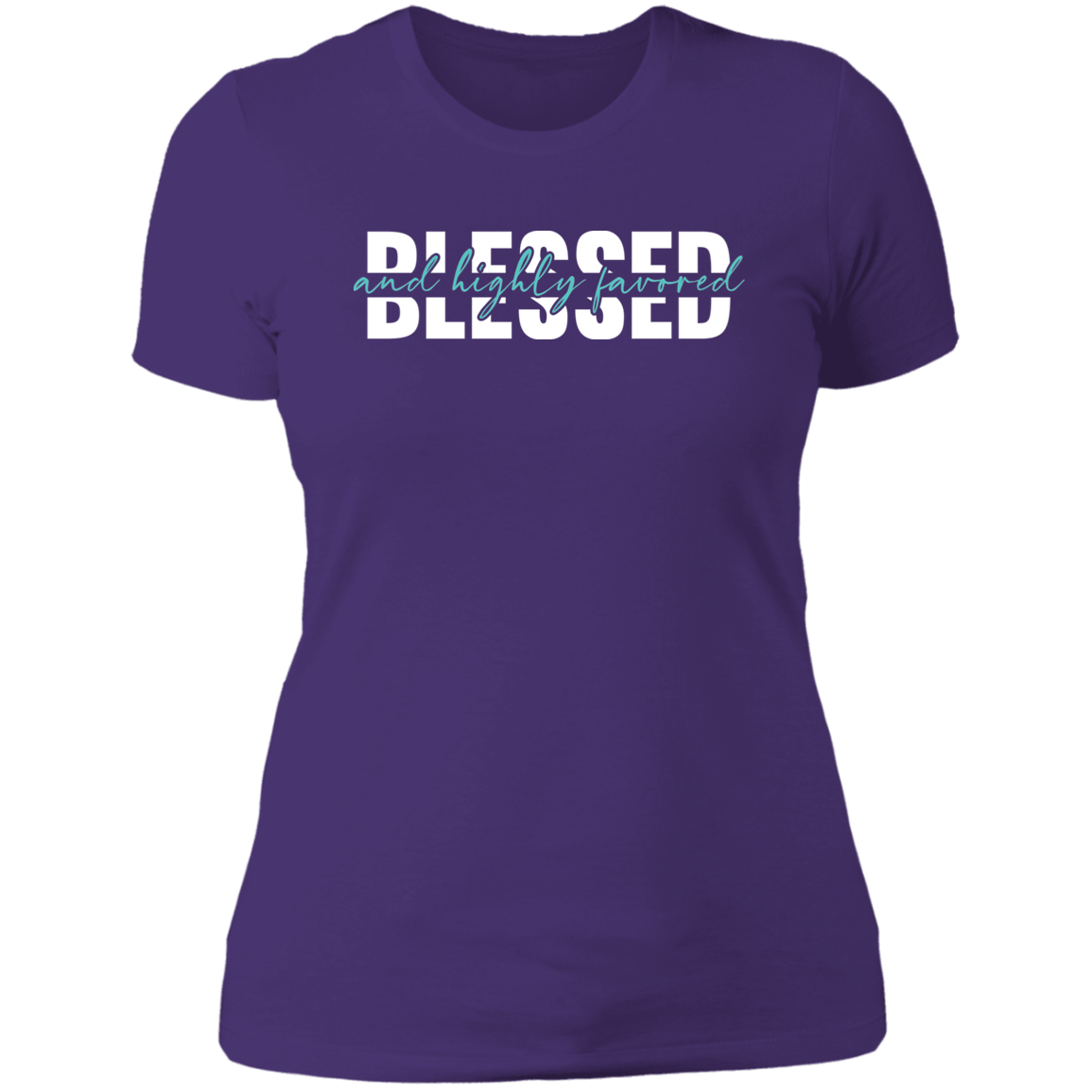 Blessed and Highly Favored - Ladies' Boyfriend T-Shirt