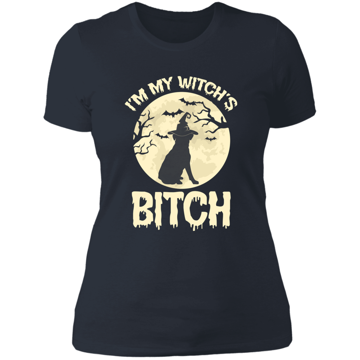Witch's Bitch - Golden Retriever - Ladies' Boyfriend T-Shirt
