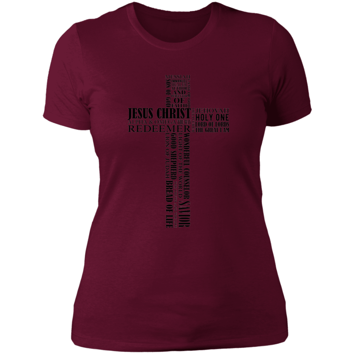Word Cross - Ladies' Boyfriend T-Shirt