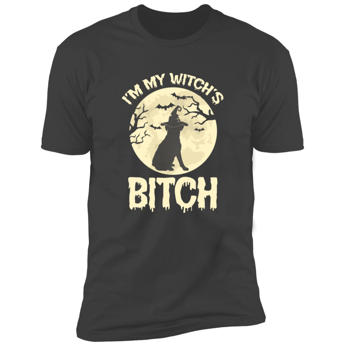 Witch's Bitch, Golden Retriever - Premium Short Sleeve Tee