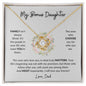 To My Bonus Daughter | Love Dad (Love Knot Necklace)