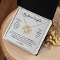 To My Bonus Daughter | Love Mom (Love Knot Necklace)