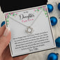love knot necklace, love knot, daughter jewelry, gift for daughter daughter gift, to my daughter, to daughter love mom, to daughter from dad