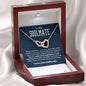 To My Soulmate | I Love You Endlessly (Interlocking Hearts Necklace)