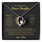 To My Bonus Daughter | Love Mom (Forever Love Necklace)