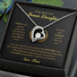 To My Bonus Daughter | Love Mom (Forever Love Necklace)