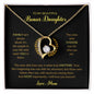 To My Bonus Daughter | Love Mom (Forever Love Necklace)