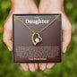daughter jewelry, daughter gift from mom, daughter gift from dad, gift for daughter, best daughter gift, adult daughter gift, forever love, forever love necklace, heart necklace, heart shaped necklace