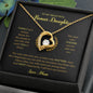 To My Bonus Daughter | Love Mom (Forever Love Necklace)