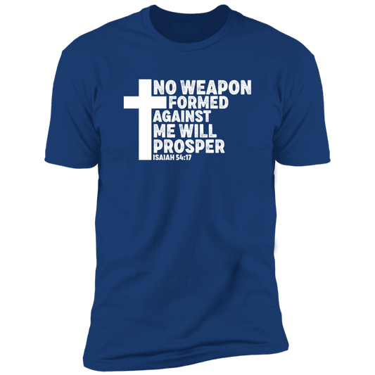 No Weapons Formed Against Me - Premium Short Sleeve Tee