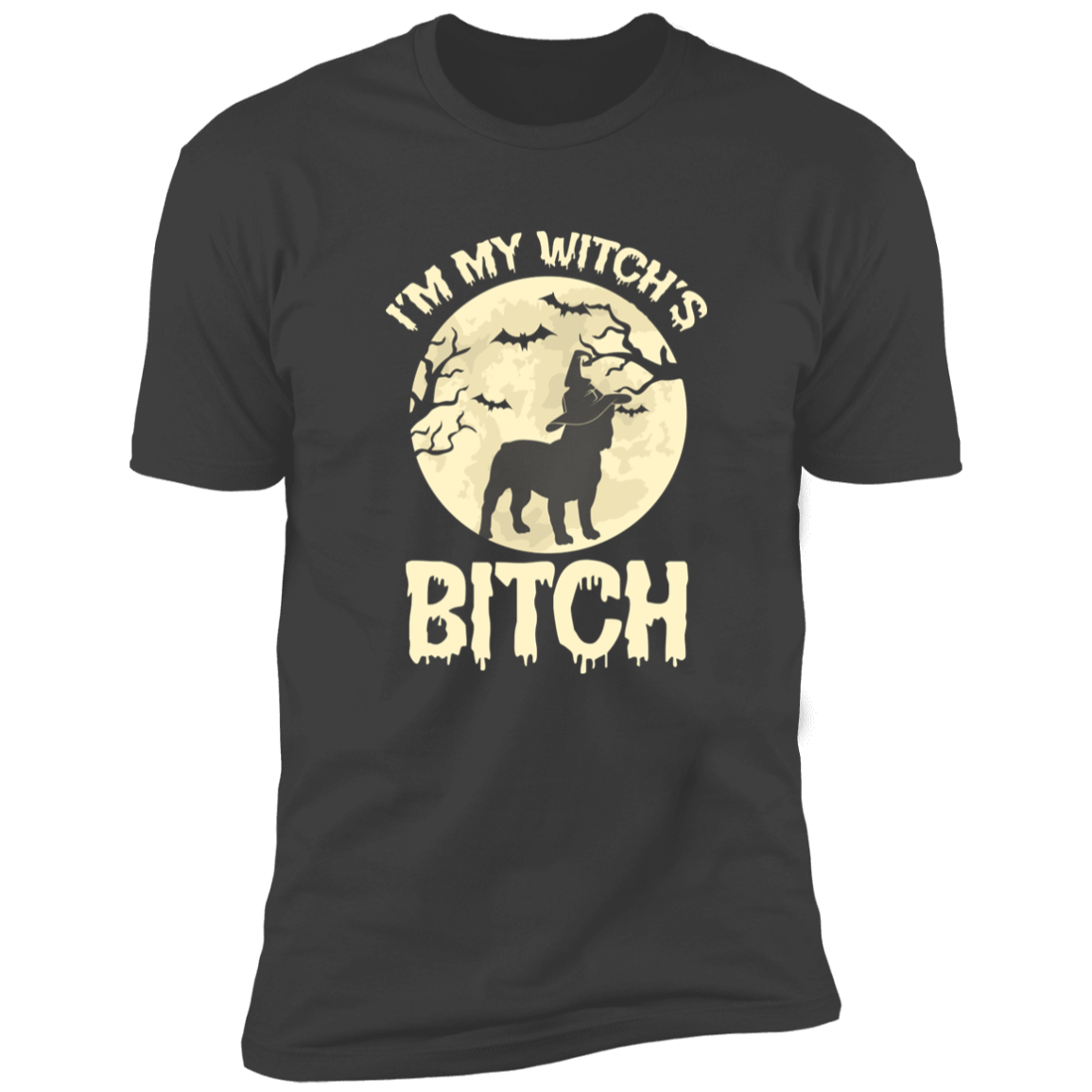 Witch's Bitch, French Bulldog - Premium Short Sleeve Tee