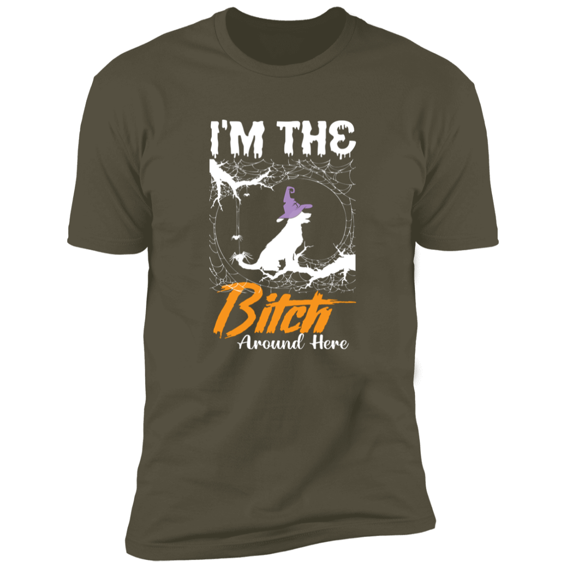 Bitch Around Here, Labrador Retriever - Premium Short Sleeve Tee