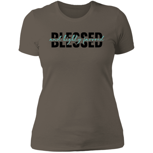 Blessed & Highly Favored - Ladies' Boyfriend T-Shirt