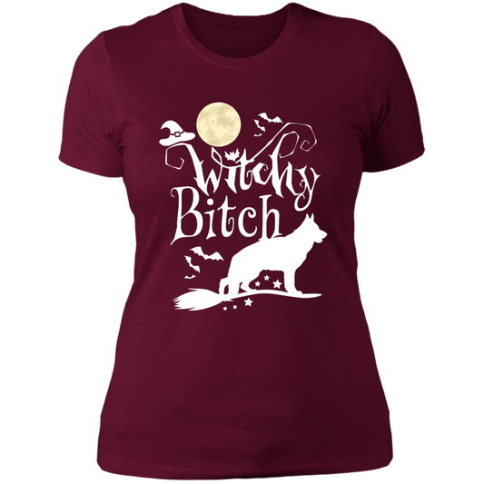 Witchy Bitch - Ladies' Boyfriend T-Shirt