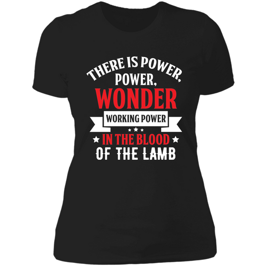 There Is Power in the Blood - Ladies' Boyfriend T-Shirt