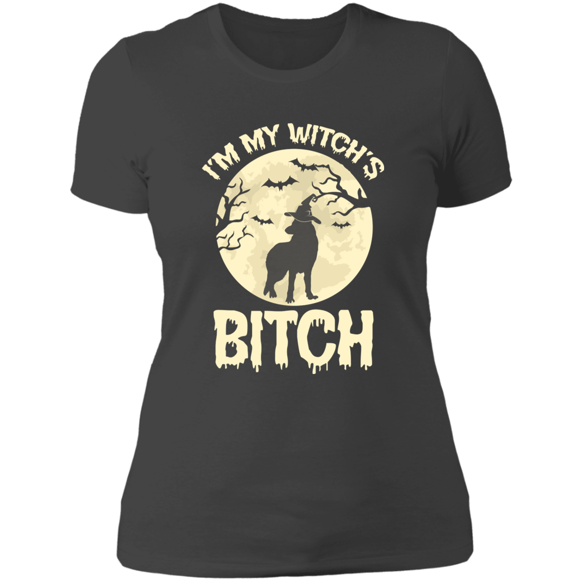 Witch's Bitch - German Shepherd - Ladies' Boyfriend T-Shirt