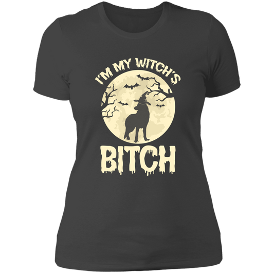 Witch's Bitch - German Shepherd - Ladies' Boyfriend T-Shirt