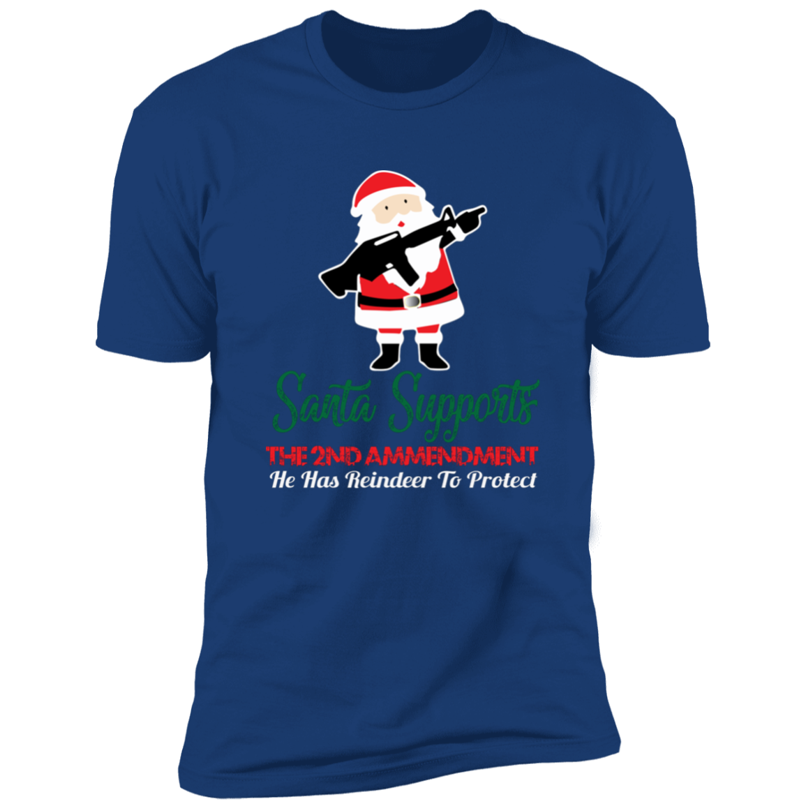 Santa Supports the 2nd Amendment - Premium Short Sleeve Tee