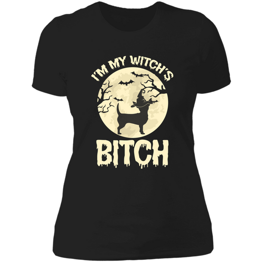 Witch's Bitch - Chihuahua - Ladies' Boyfriend T-Shirt