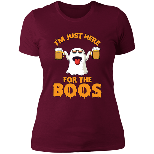 I'm Just Here For The BOOS - Ladies' Boyfriend T-Shirt