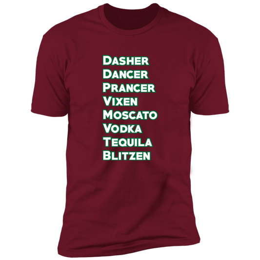 Reindeer List - Premium Short Sleeve Tee