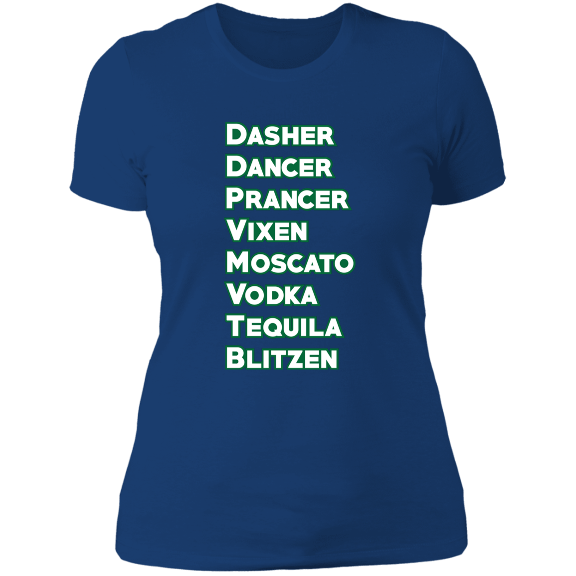 List of Reindeer - Ladies' Boyfriend T-Shirt