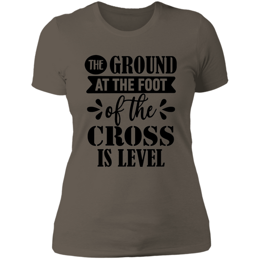 Ground at the Foot of the Cross - Ladies' Boyfriend T-Shirt