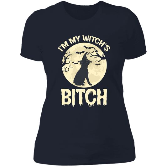 Witch's Bitch - Golden Retriever - Ladies' Boyfriend T-Shirt