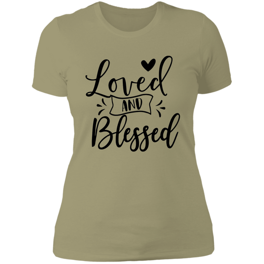 Loved & Blessed - Ladies' Boyfriend T-Shirt