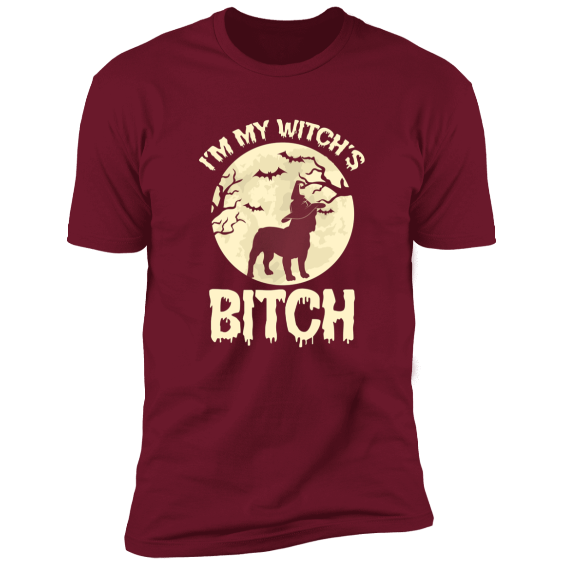Witch's Bitch, French Bulldog - Premium Short Sleeve Tee