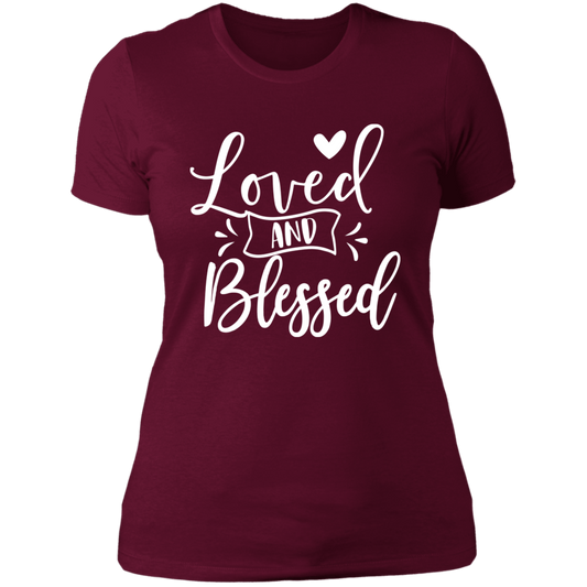 Love and Blessed - Ladies' Boyfriend T-Shirt