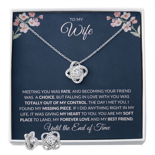 wife jewelry, anniversary jewelry, gift for wife, wife gift, love knot necklace, top wife gift