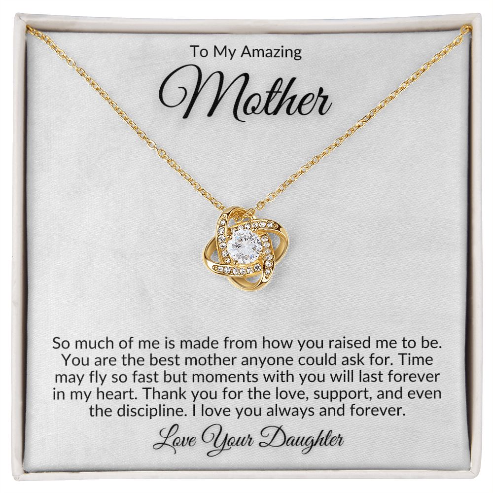 mom gift, gift for mom, love knot, best mom gift, top mom gift, necklace for mom, best mom gift, mother's day gift, to my mom, to my mother, gift for mother