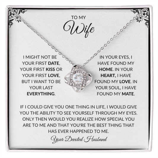 To My Wife |Love Knot Necklace