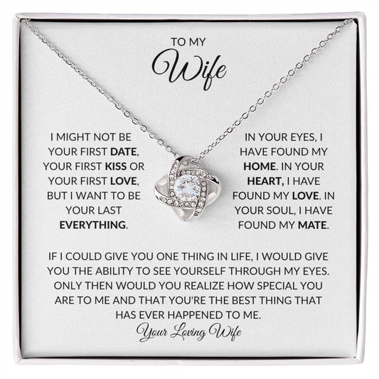 To My Wife | Love Knot Necklace