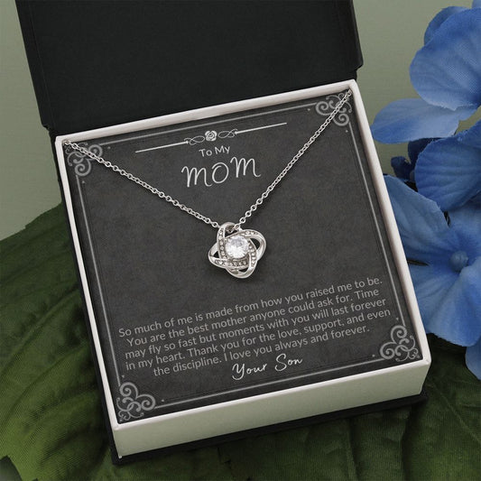 mom gift, gift for mom, love knot, best mom gift, top mom gift, necklace for mom, best mom gift, mother's day gift, to my mom, to my mother, gift for mother