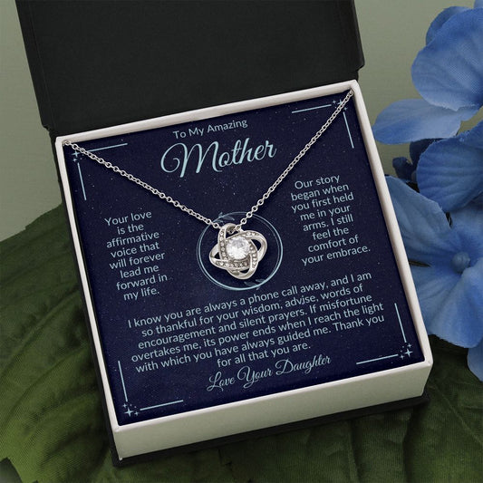 mom gift, gift for mom, love knot, best mom gift, top mom gift, necklace for mom, best mom gift, mother's day gift, to my mom, to my mother, gift for mother