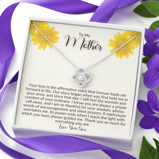 mom gift, gift for mom, love knot, best mom gift, top mom gift, necklace for mom, best mom gift, mother's day gift, to my mom, to my mother, gift for mother