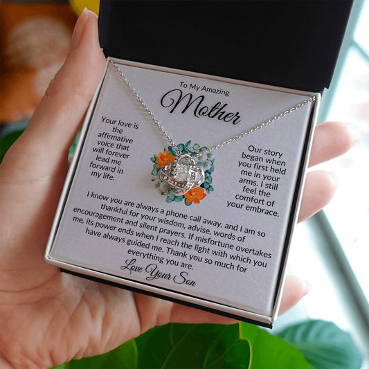 mom gift, gift for mom, love knot, best mom gift, top mom gift, necklace for mom, best mom gift, mother's day gift, to my mom, to my mother, gift for mother