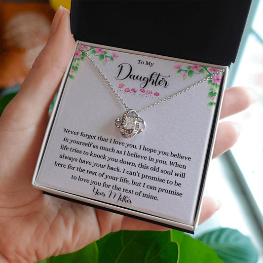 To My Daughter | Your Mother (Love Knot Necklace)