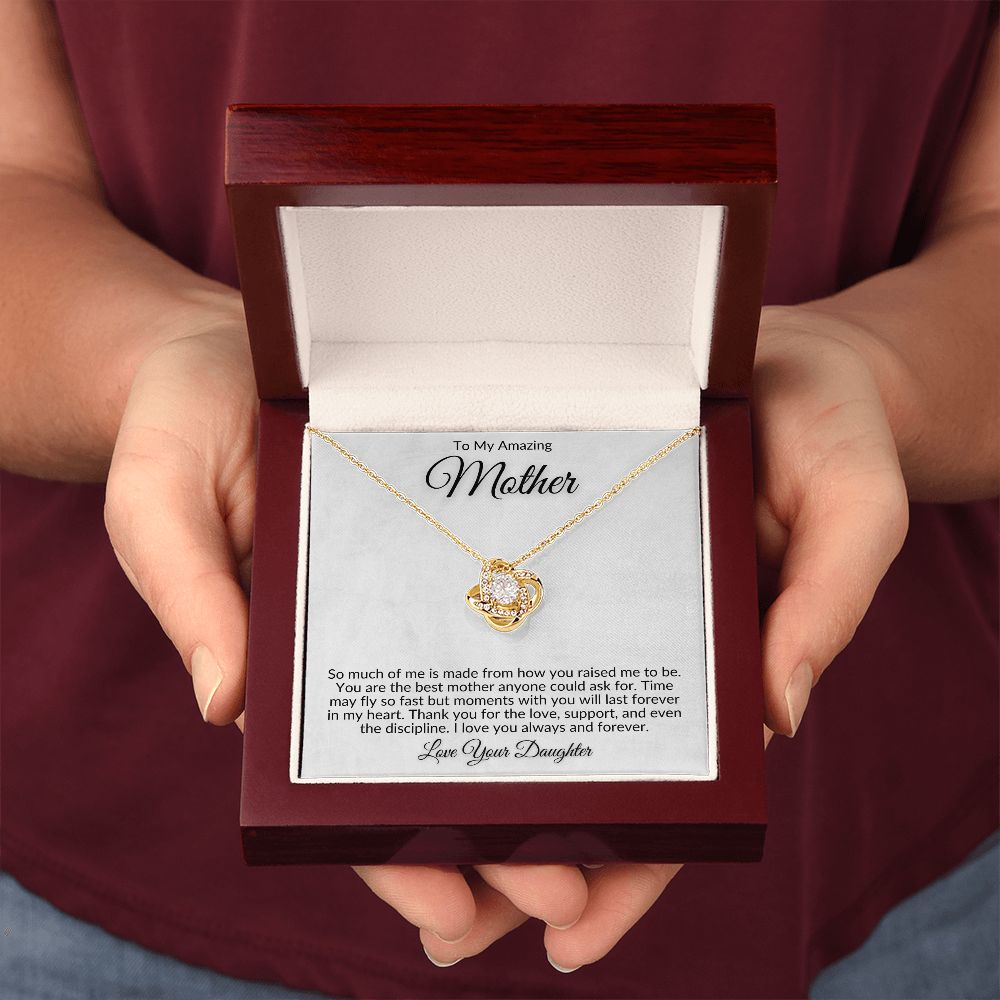 mom gift, gift for mom, love knot, best mom gift, top mom gift, necklace for mom, best mom gift, mother's day gift, to my mom, to my mother, gift for mother