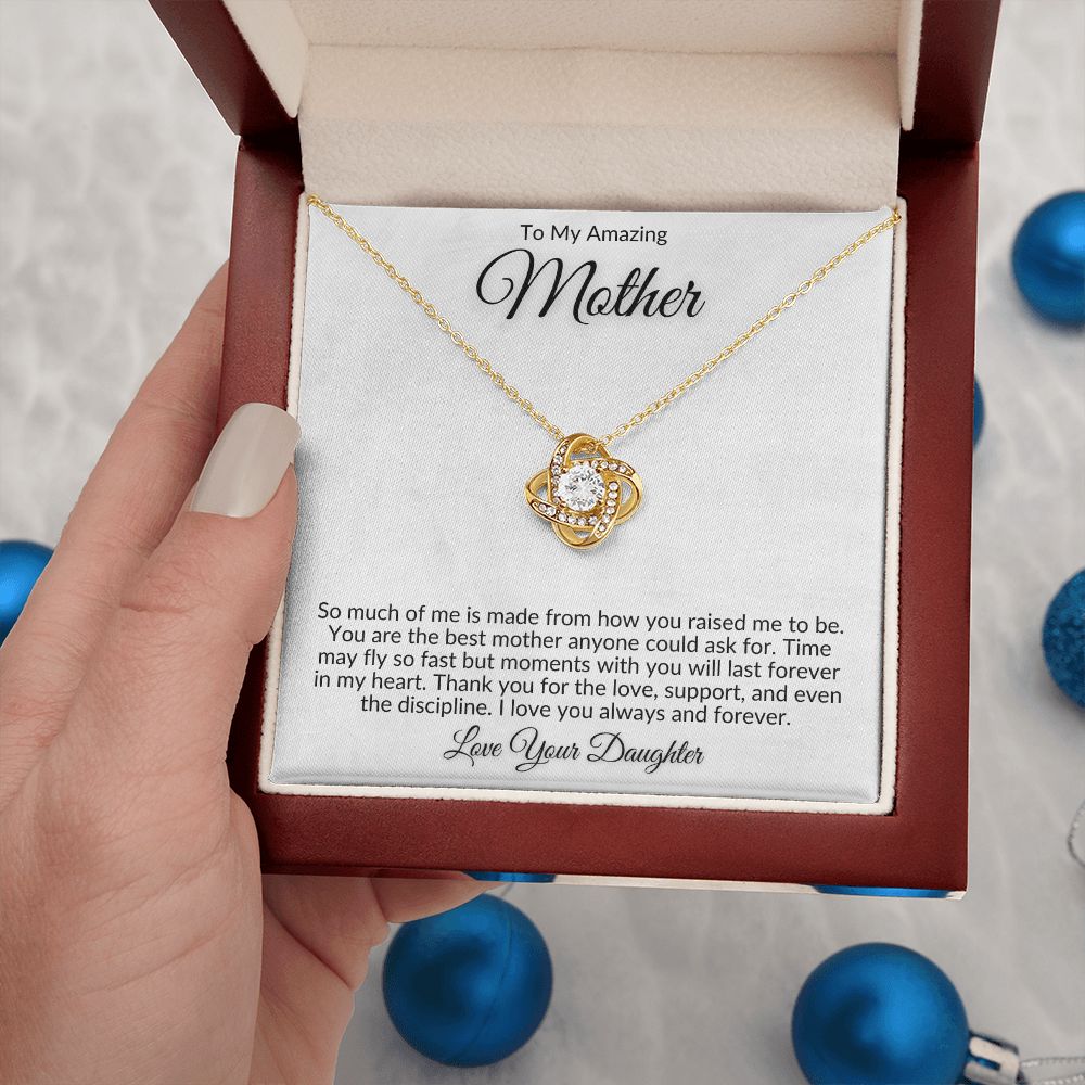 mom gift, gift for mom, love knot, best mom gift, top mom gift, necklace for mom, best mom gift, mother's day gift, to my mom, to my mother, gift for mother
