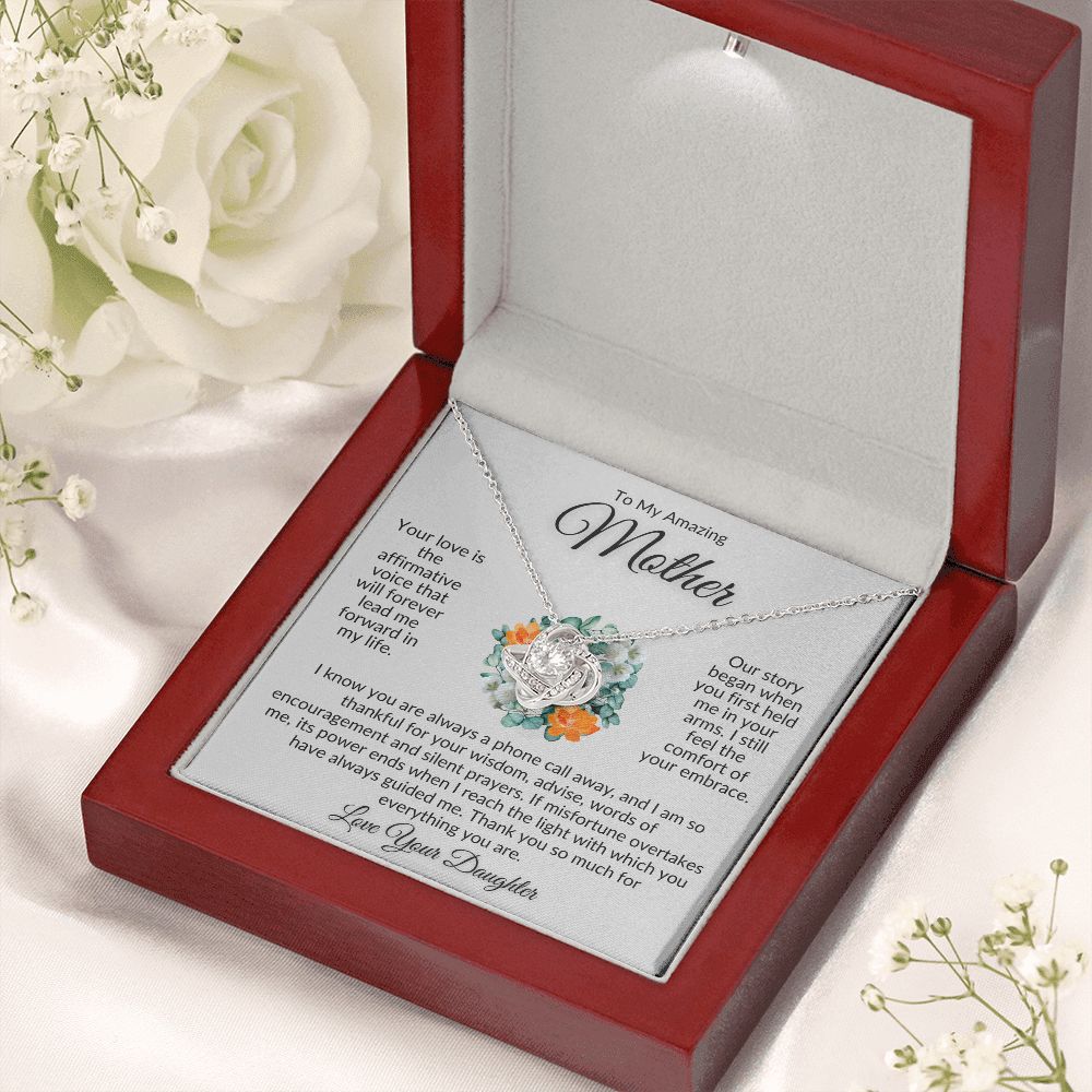 mom gift, gift for mom, love knot, best mom gift, top mom gift, necklace for mom, best mom gift, mother's day gift, to my mom, to my mother, gift for mother