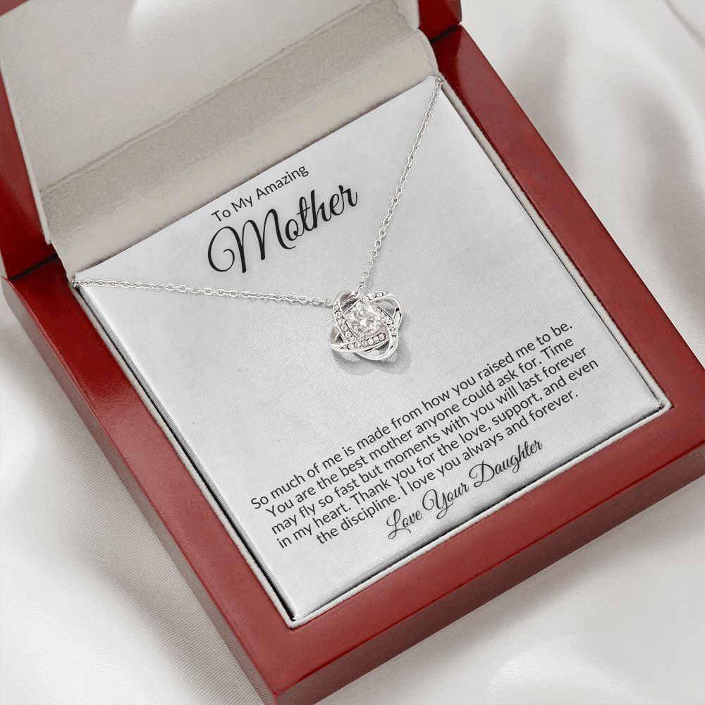 mom gift, gift for mom, love knot, best mom gift, top mom gift, necklace for mom, best mom gift, mother's day gift, to my mom, to my mother, gift for mother