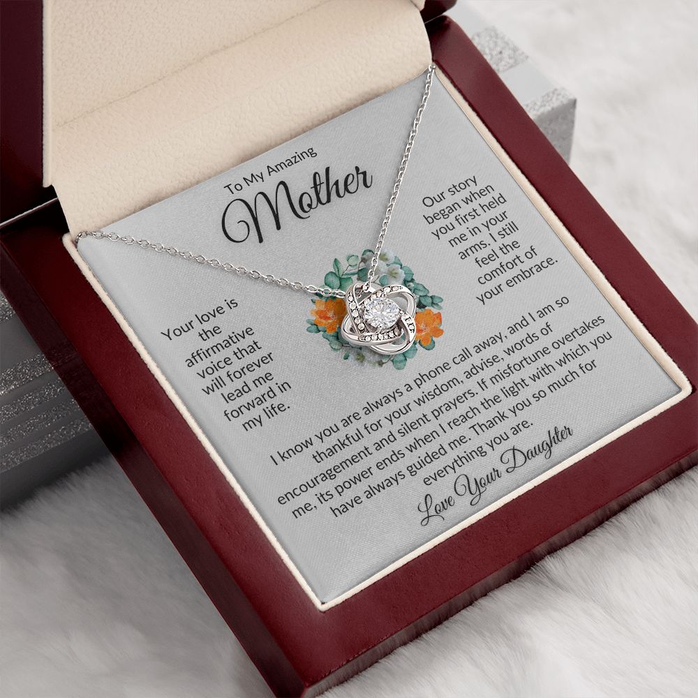mom gift, gift for mom, love knot, best mom gift, top mom gift, necklace for mom, best mom gift, mother's day gift, to my mom, to my mother, gift for mother