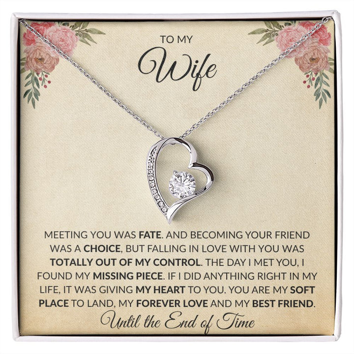 Wife Necklace Gift From Husband To My Badass Wife Crown Love Knot Pendant  Valentines Day Anniversary Jewelry - Sayings into Things
