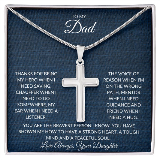 dad jewelry, cross necklace, gift for dad, dad gift, anniversary gift, partner gift, dad gift, gift for dad, best dad gift, best dad gift, men's necklace, thank you dad