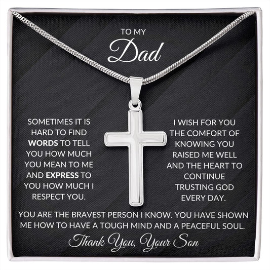 dad jewelry, cross necklace, gift for dad, dad gift, anniversary gift, partner gift, dad gift, gift for dad, best dad gift, best dad gift, men's necklace, thank you dad